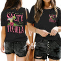 Funny Tequila Shirts for Women Cinco De Mayo Shirt Margarita Drinking Salty Graphic Tees Casual Short Sleeve Tops