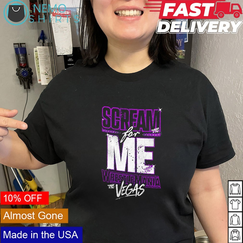 Paige scream for me Vegas WrestleMania 42 Vegas shirt