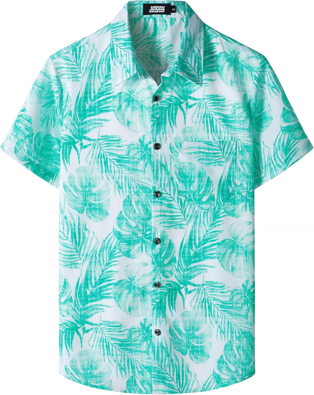 Mens Floral Hawaiian Shirt Front Pocket Casual Aloha Shirts