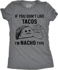 Womens Tacos Shirts Funny Mexican Tees with Tacos and Cervezas Cool Vintage Graphic Tees with Cute Sayings