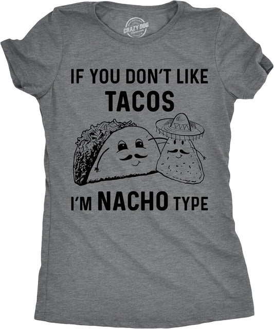 Womens Tacos Shirts Funny Mexican Tees with Tacos and Cervezas Cool Vintage Graphic Tees with Cute Sayings
