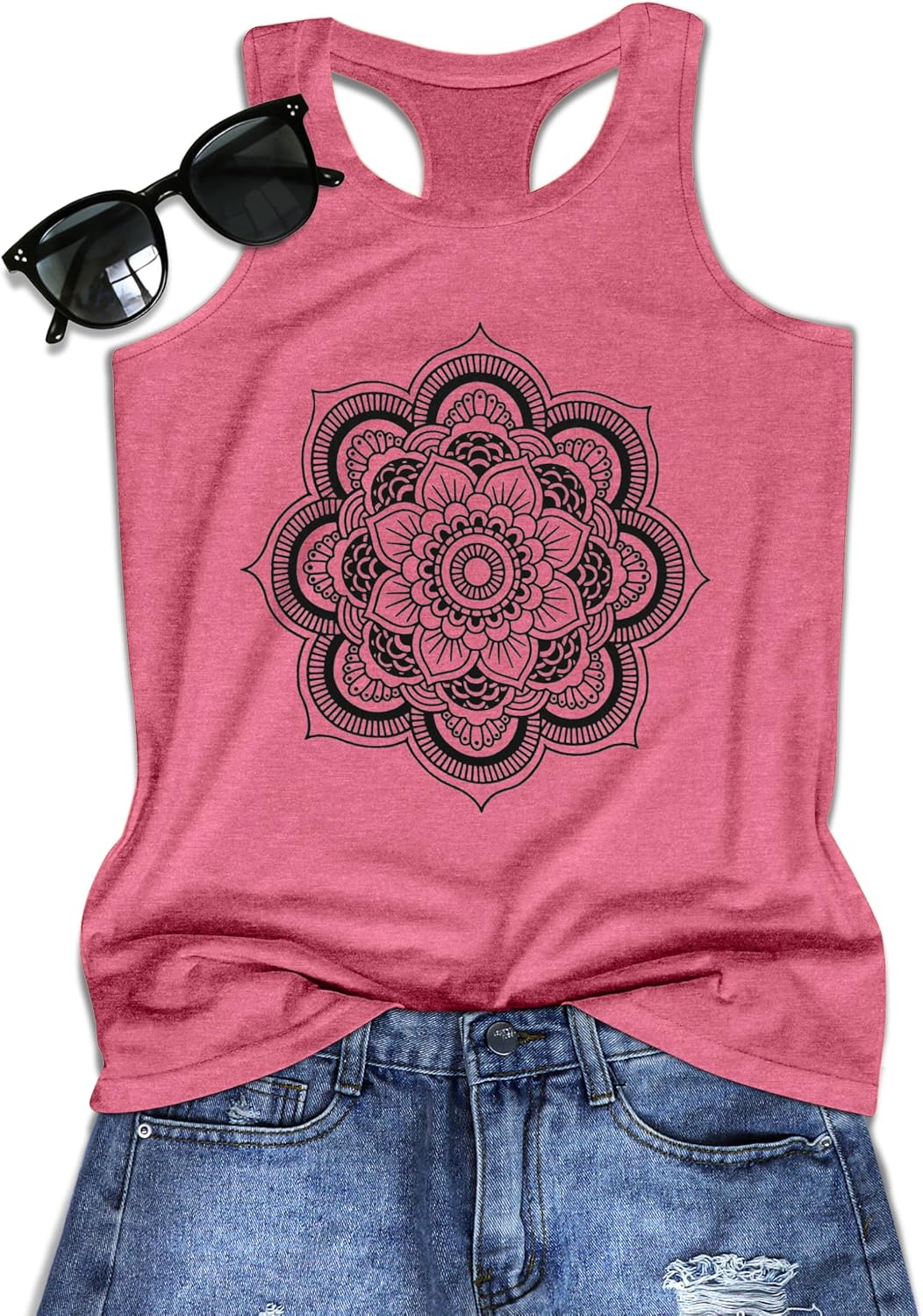 Tank Tops for Women Racerback Summer Sleeveless Casual Graphic Basic Top Shirts 2026