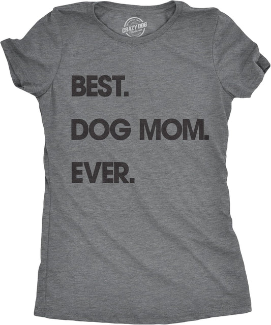 Womens Dog Mom and Cat Mom Funny T Shirts Cute Pet Tees for Women with Cats or Dogs