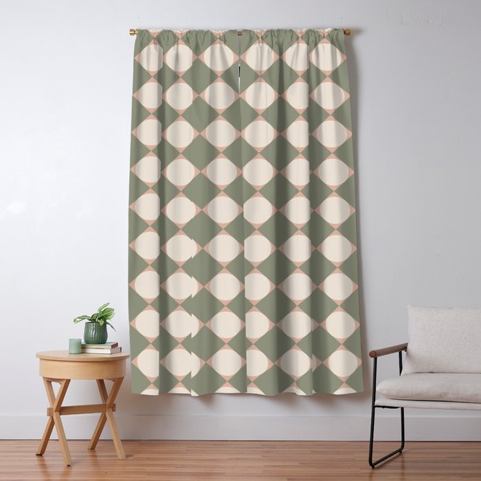 Retro Geometric Pattern VI Window Curtain Gallery Image 5