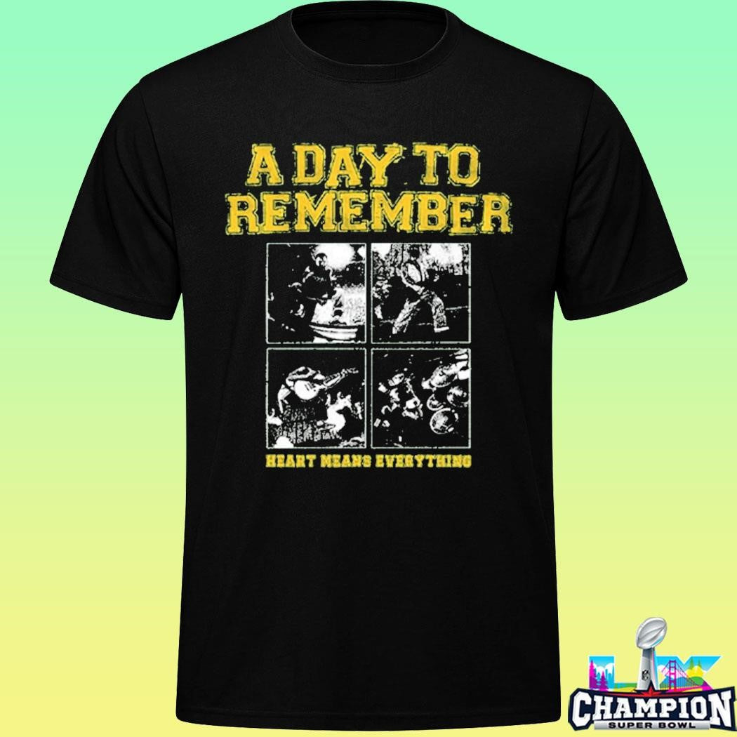 A Day To Remember Varsity Pit Heart Means Everything Shirt