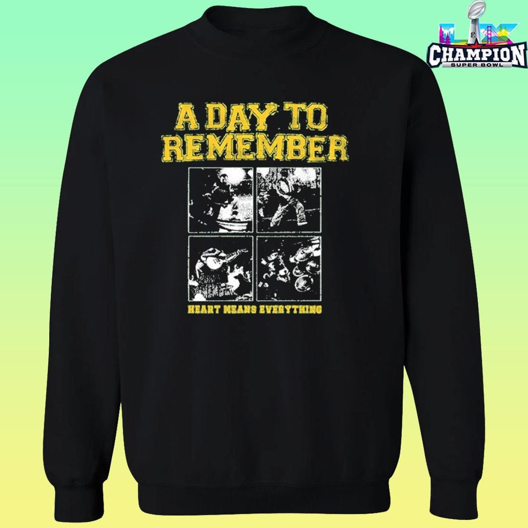 A Day To Remember Varsity Pit Heart Means Everything Shirt