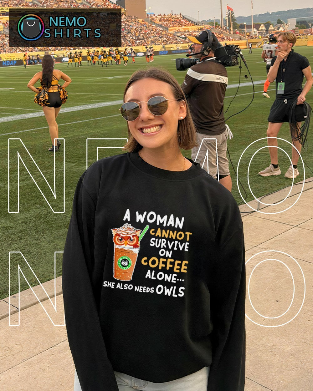 A woman cannot survive on coffee alone shirt