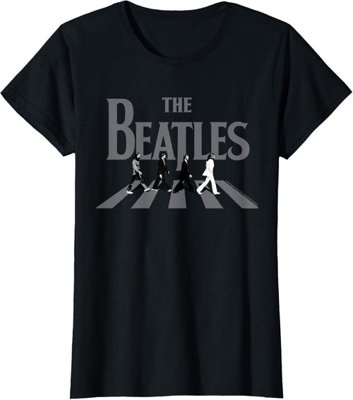 Abbey Road Greyscale Album Cover T-Shirt