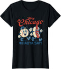 Hey Chicago Whadya Say Hot Dog Baseball Graphic T-Shirt