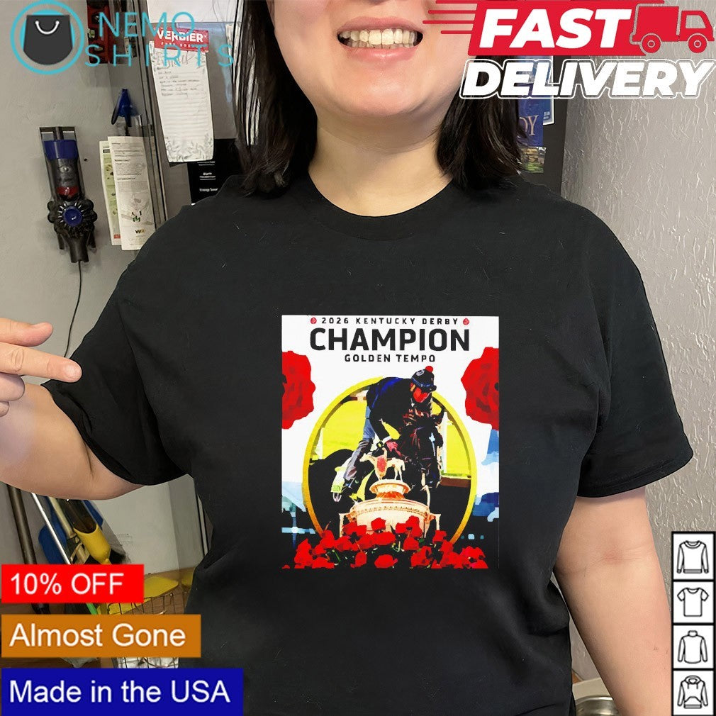 Cherie DeVaux 2026 Kentucky Derby Golden Tempo champions shirt