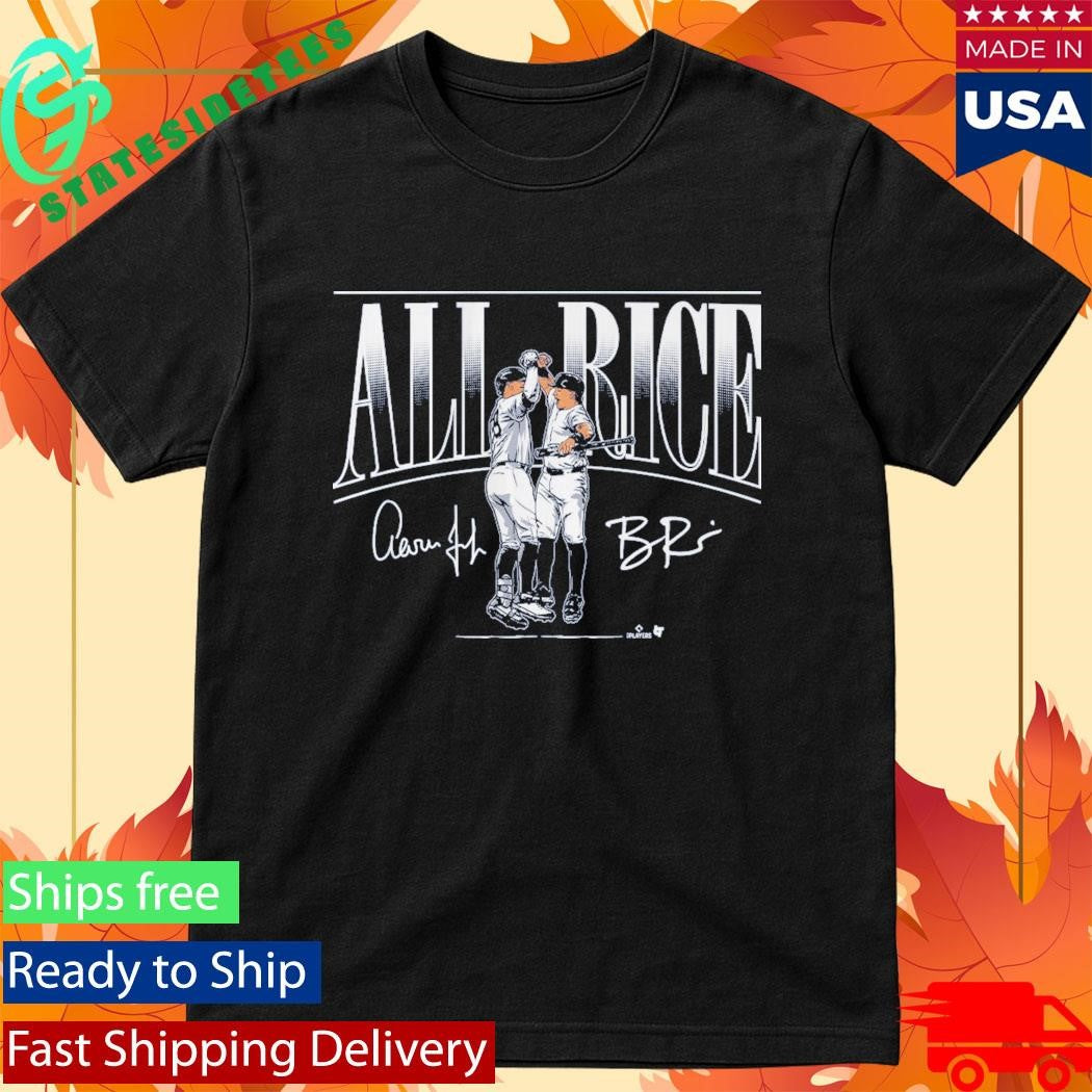 Aaron Judge & Ben Rice All Rice Signatures Shirt