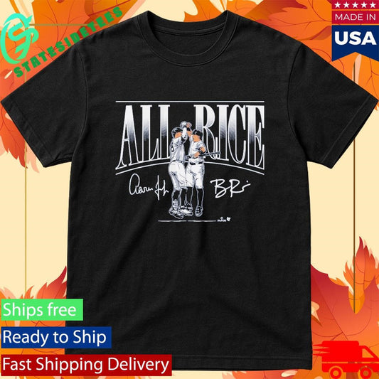 Aaron Judge & Ben Rice All Rice Signatures Shirt