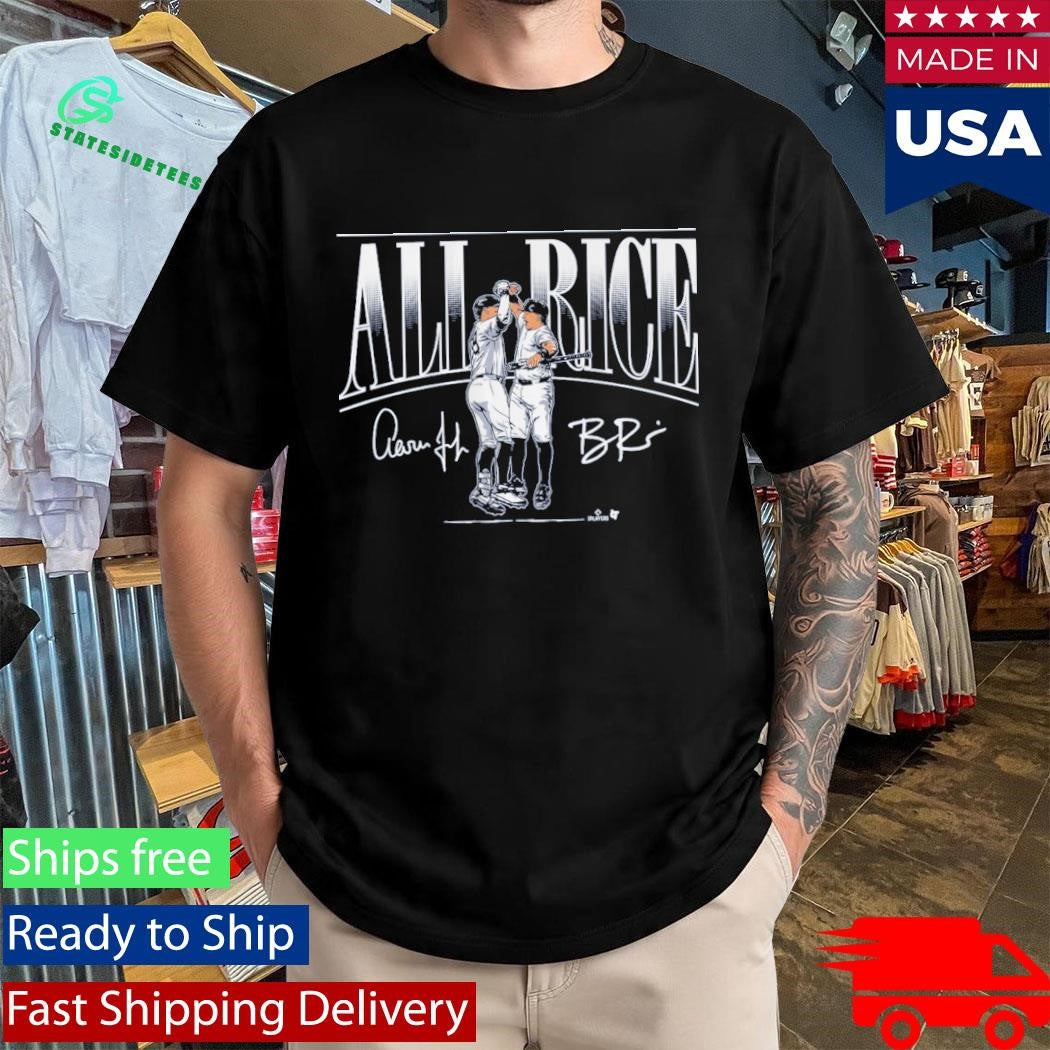 Aaron Judge & Ben Rice All Rice Signatures Shirt