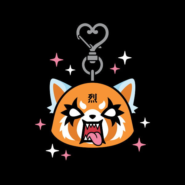 Aggretsuko Metal Heart Keychain