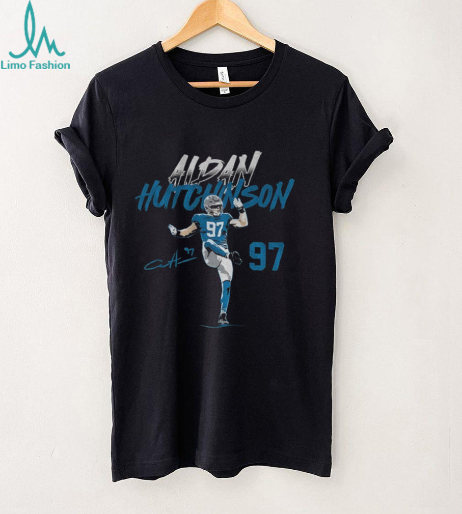 Aidan Hutchinson Detroit Lions Football 97 Signature shirt
