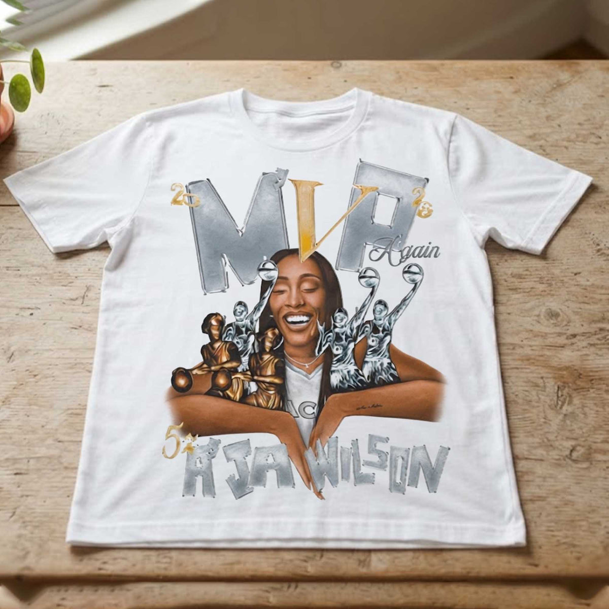 Aja Wilson 5x Mvp Again 2026 Shirt