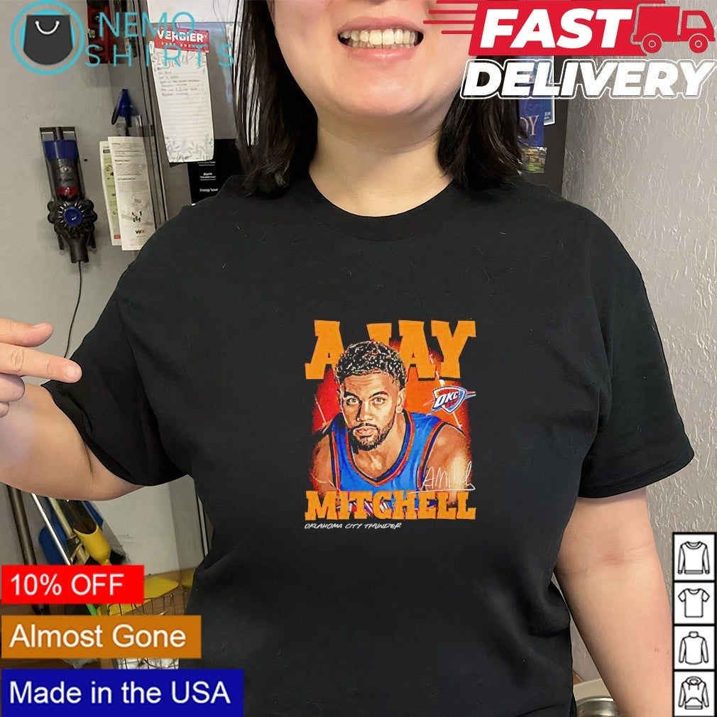 Ajay Mitchell Oklahoma City Thunder player name shirt