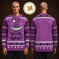 Alice In Wonderland Cheshire Cat We’re All Mad Here Christmas Jumper Ugly Christmas Sweater