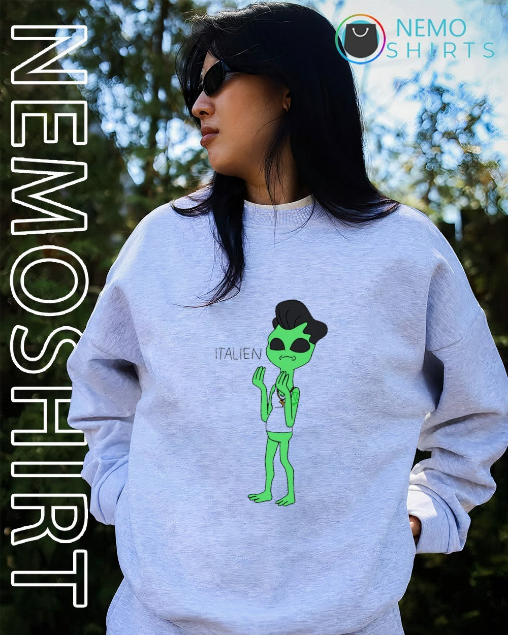 Alien italien graphic shirt