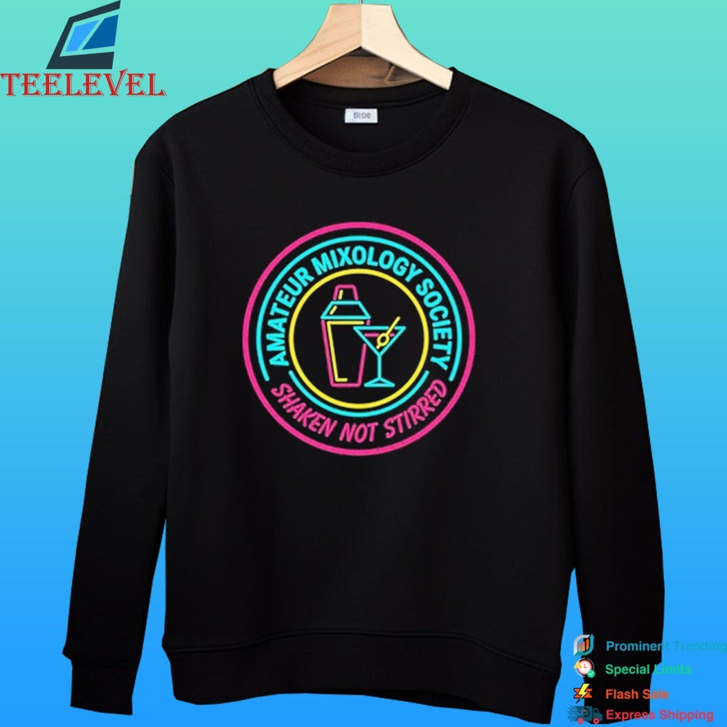 Amateur Mixology Society Shaken Not Stirred Logo Shirt