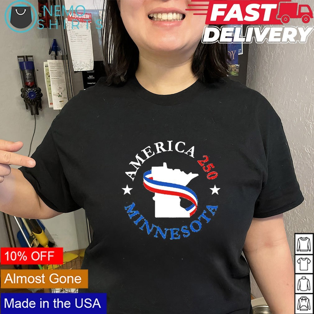 America 250 Minnesota state shirt
