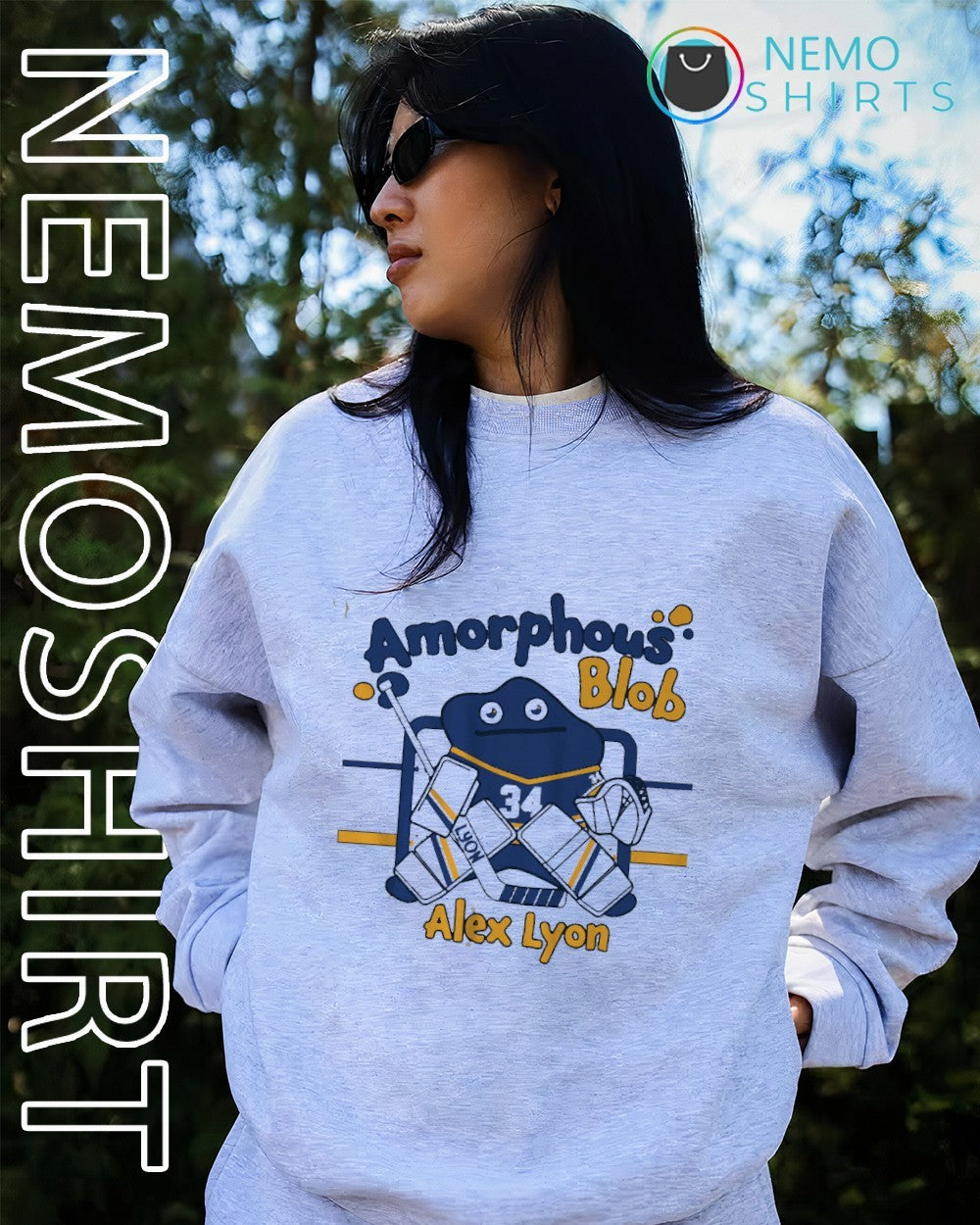 Amorphous Blob Buffalo Sabres goaltender Alex Lyon shirt