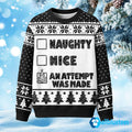 An Attempt Was Made Ugly Christmas Sweater