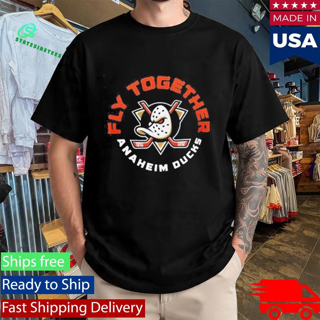Anaheim Ducks Fly Together Orange Country 2026 logo Shirt