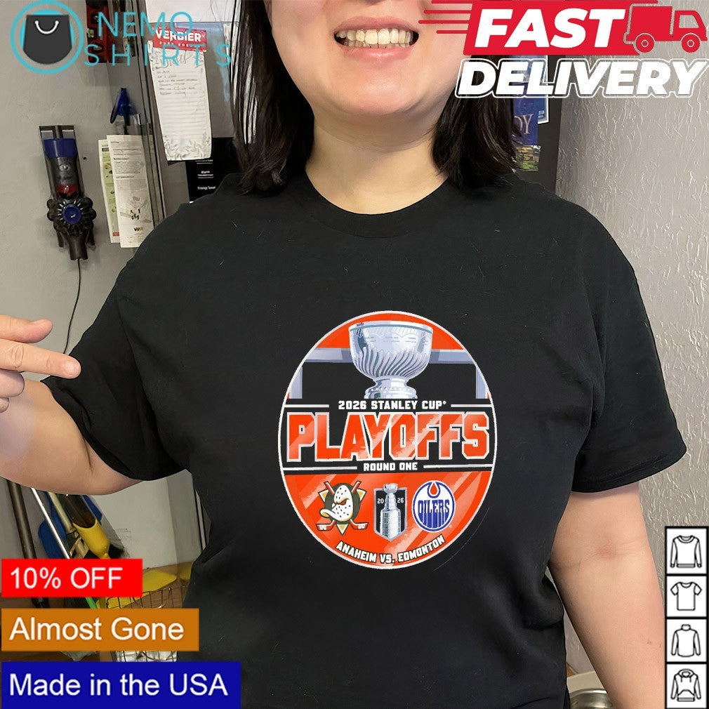 Anaheim Ducks vs Edmonton Oilers 2026 Stanley Cup Playoffs round 1 matchup shirt