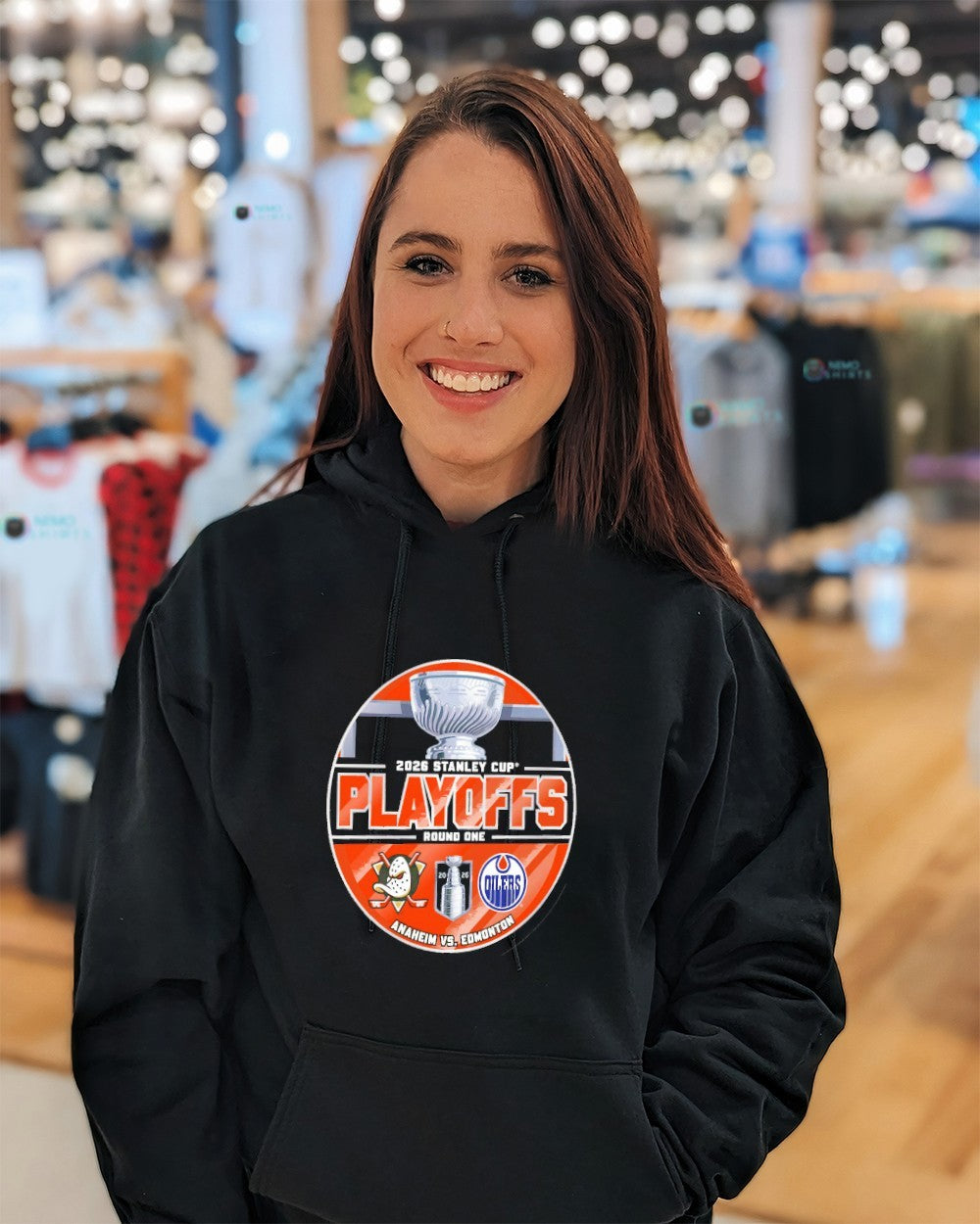Anaheim Ducks vs Edmonton Oilers 2026 Stanley Cup Playoffs round 1 matchup shirt