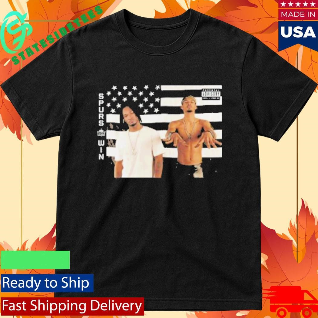 Andre 3000 Big Boi Outkast San Antonio Spurs Win Parental Advisory Explicit Content Shirt
