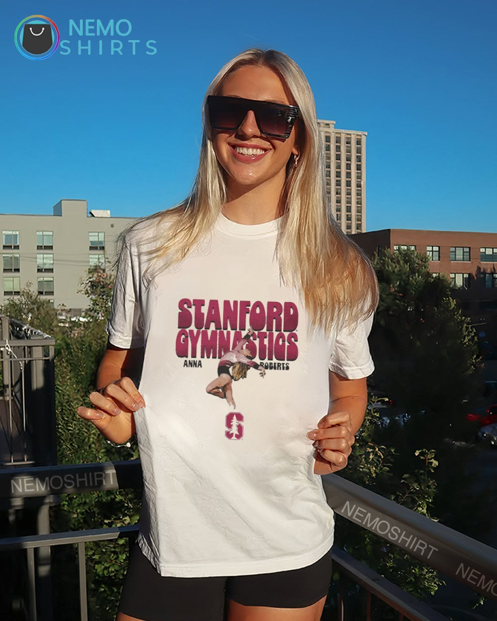 Anna Roberts Stanford Gymnastics player shirt