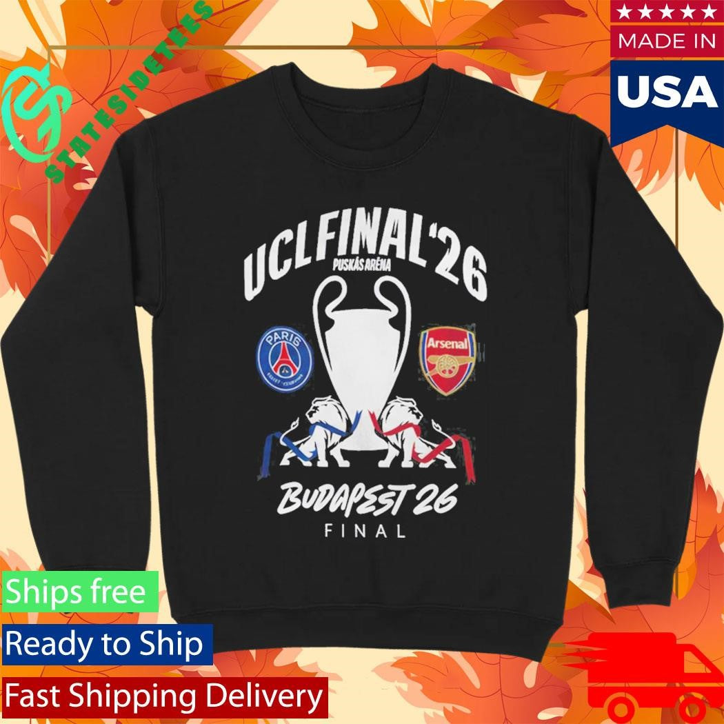 Arsenal Vs PSG UCL Finalist Budapest 2026 Shirt