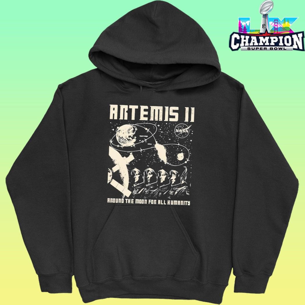 Artemis II Around The Moon For All Humanity Shirt