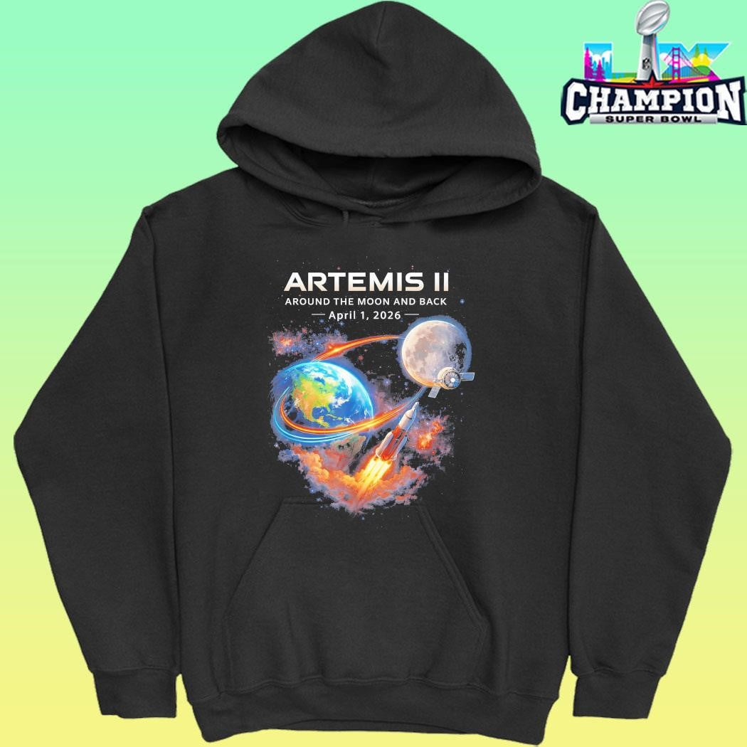 Artemis Ii Rocket Space Launch Back To The Moon Mission 2026 Shirt
