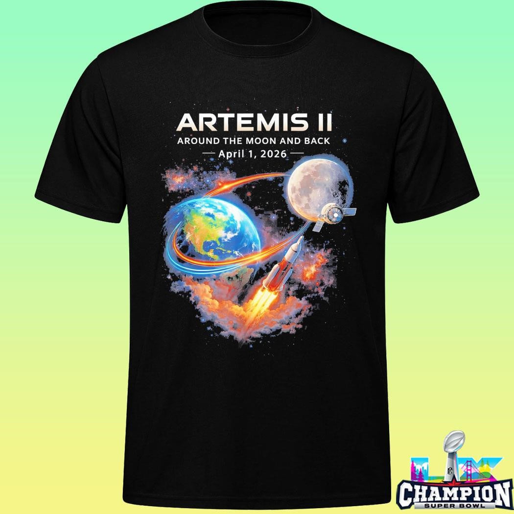 Artemis Ii Rocket Space Launch Back To The Moon Mission 2026 Shirt