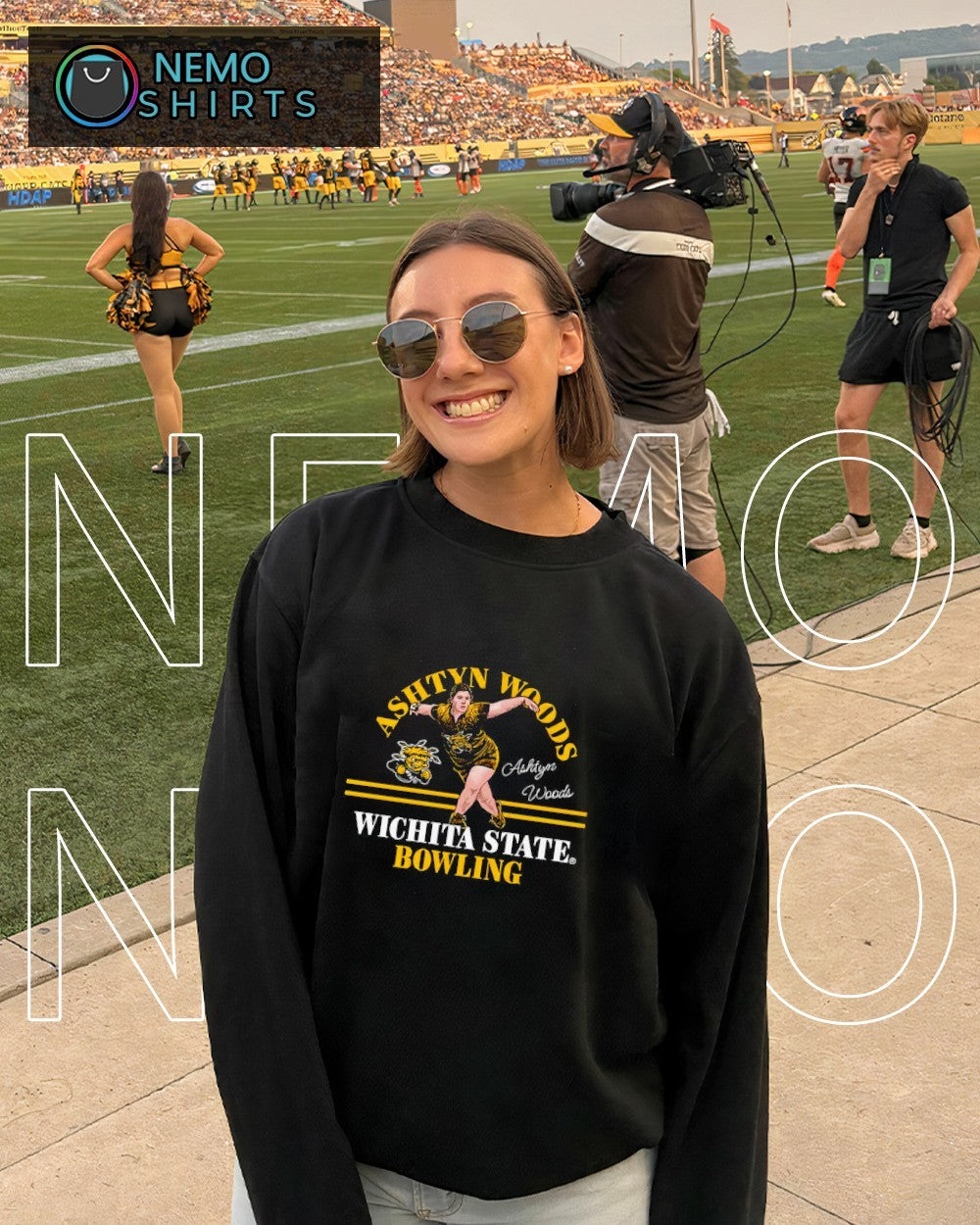 Ashtyn Woods Wichita State bowling shirt
