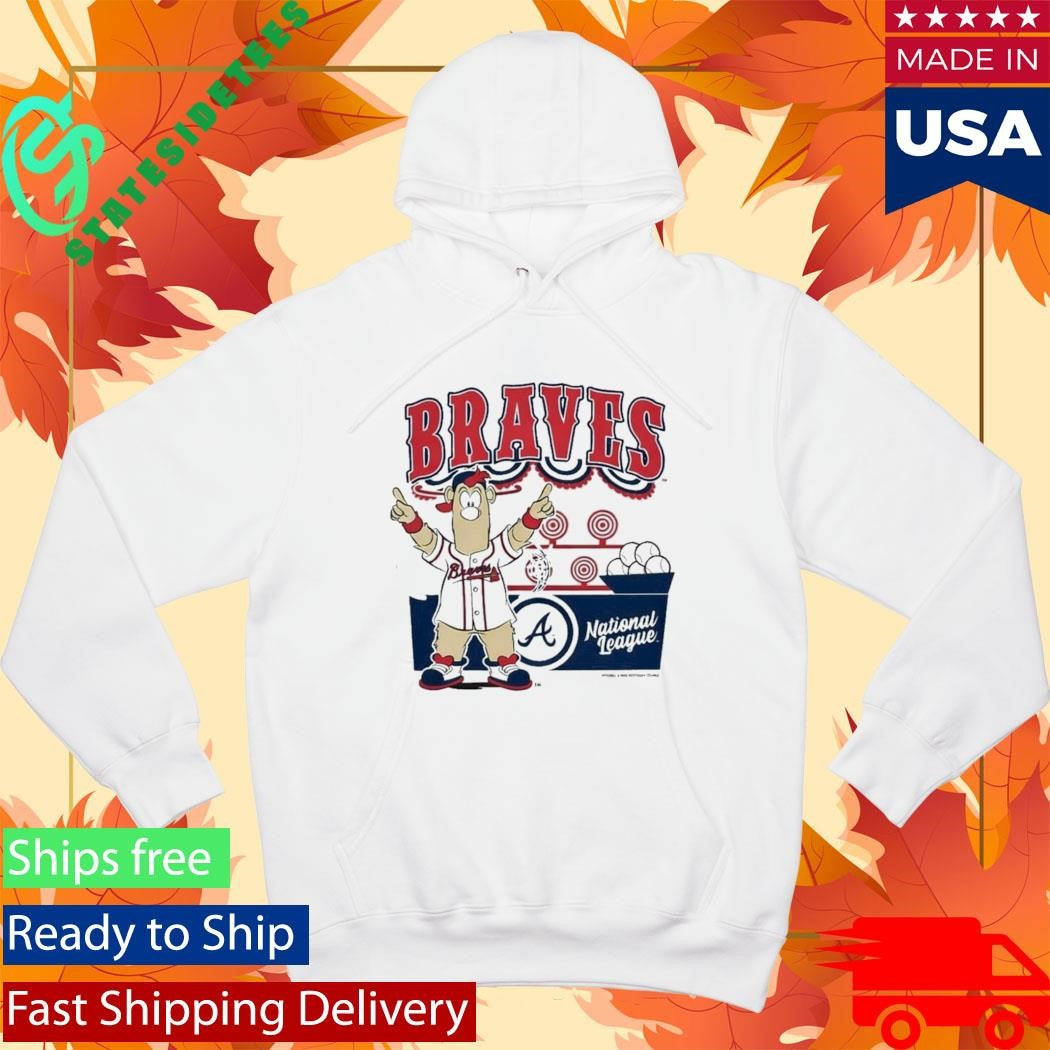 Atlanta Braves Mitchell and Ness Cream Step Back Up Shirt