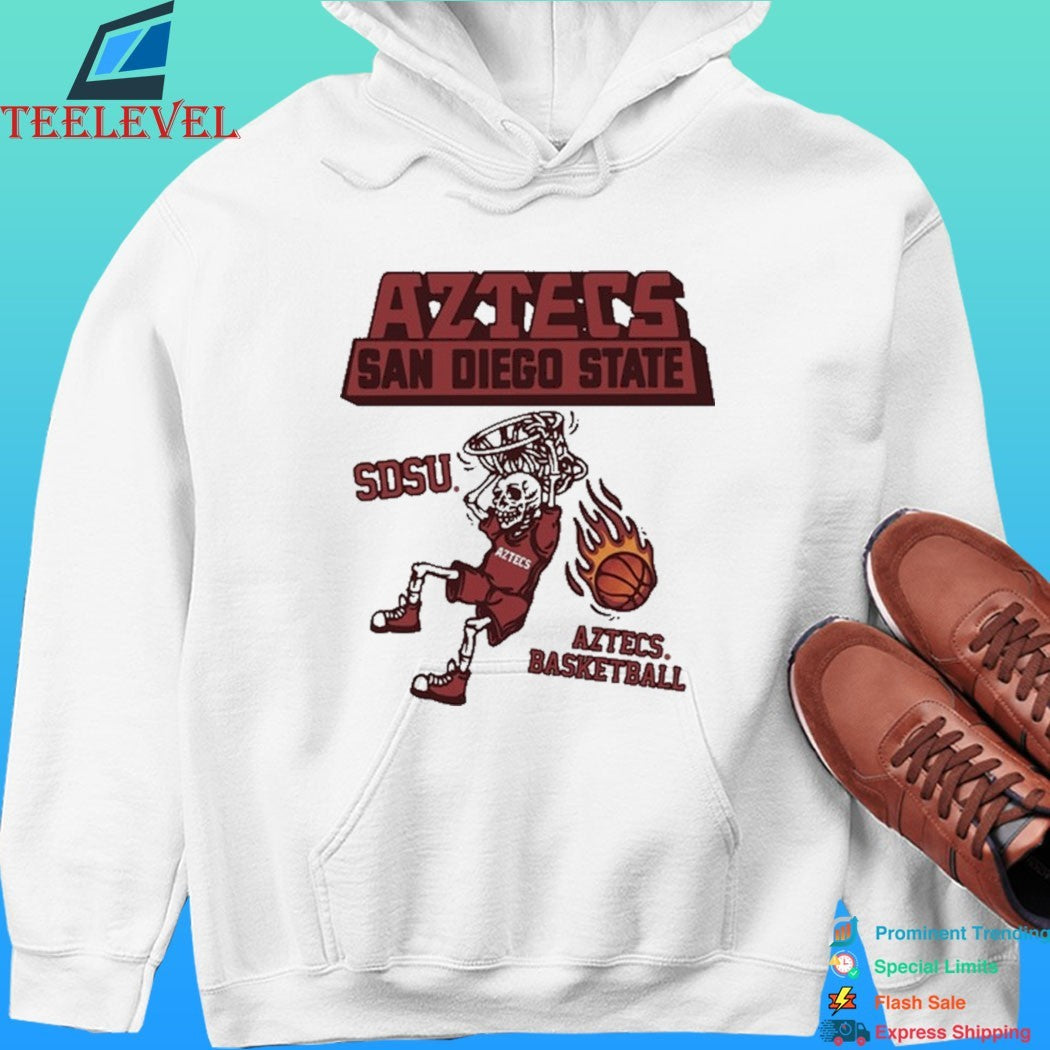 Aztecs San Diego State Skeleton Sdsu Aztecs Basketball Shirt