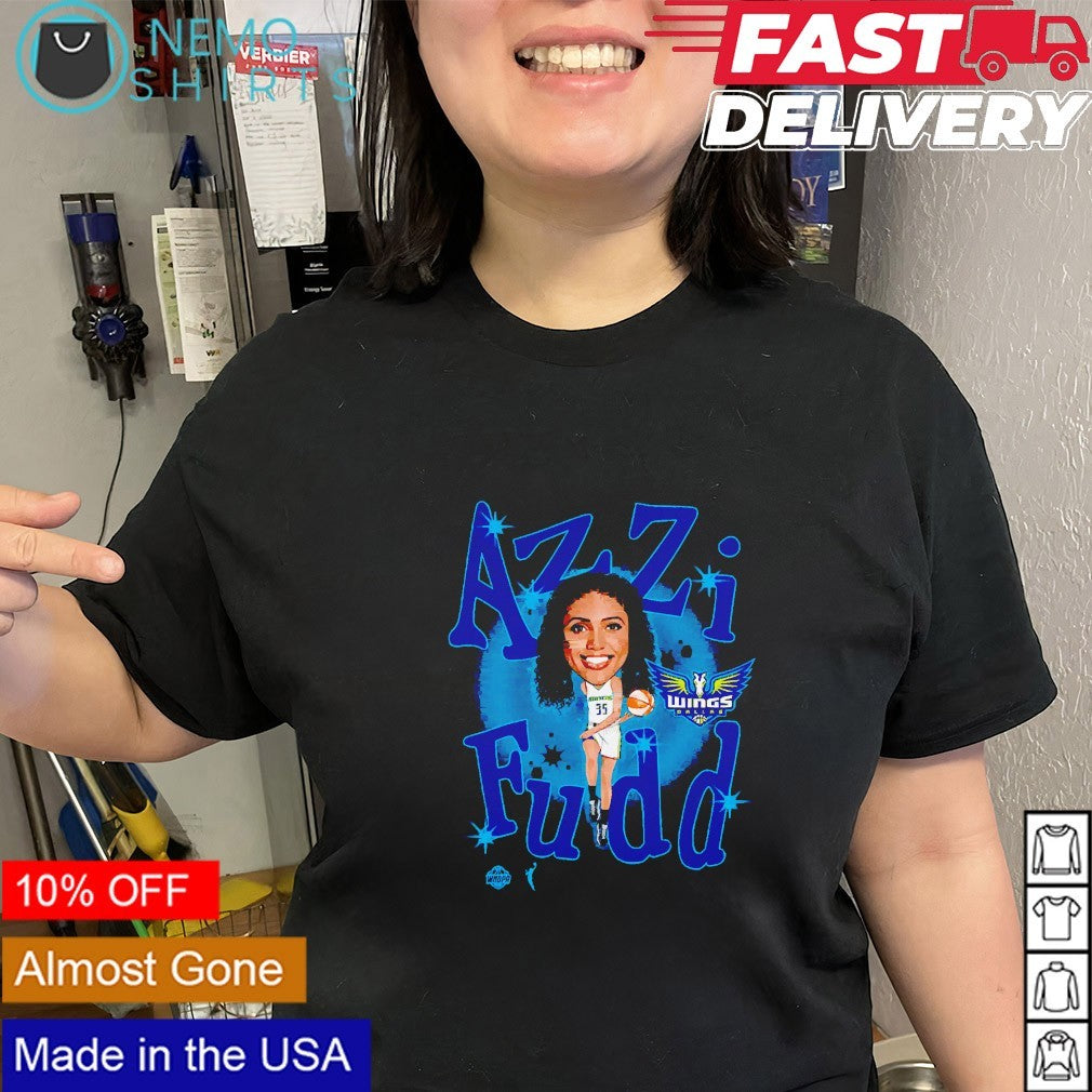Azzi Fudd 2026 WNBA Draft Dallas Wings cartoon shirt