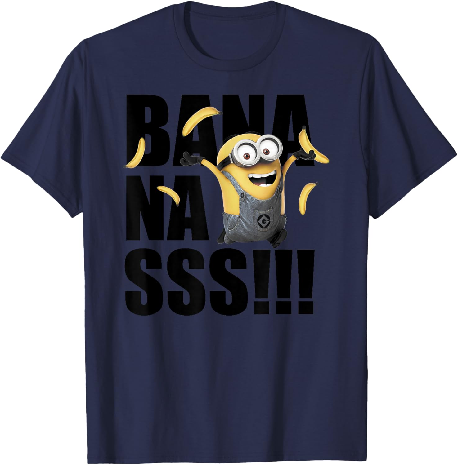 Minions Dave Goes Bananas Graphic T-Shirt T-Shirt