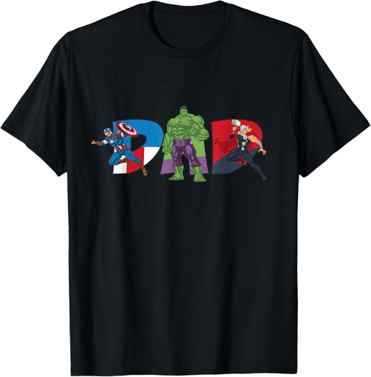 Avengers Team Dad Father's Day Family Trip Birthday T-Shirt