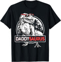 Daddy Saurus T rex Dinosaur Men Father's Day Family Matching T-Shirt