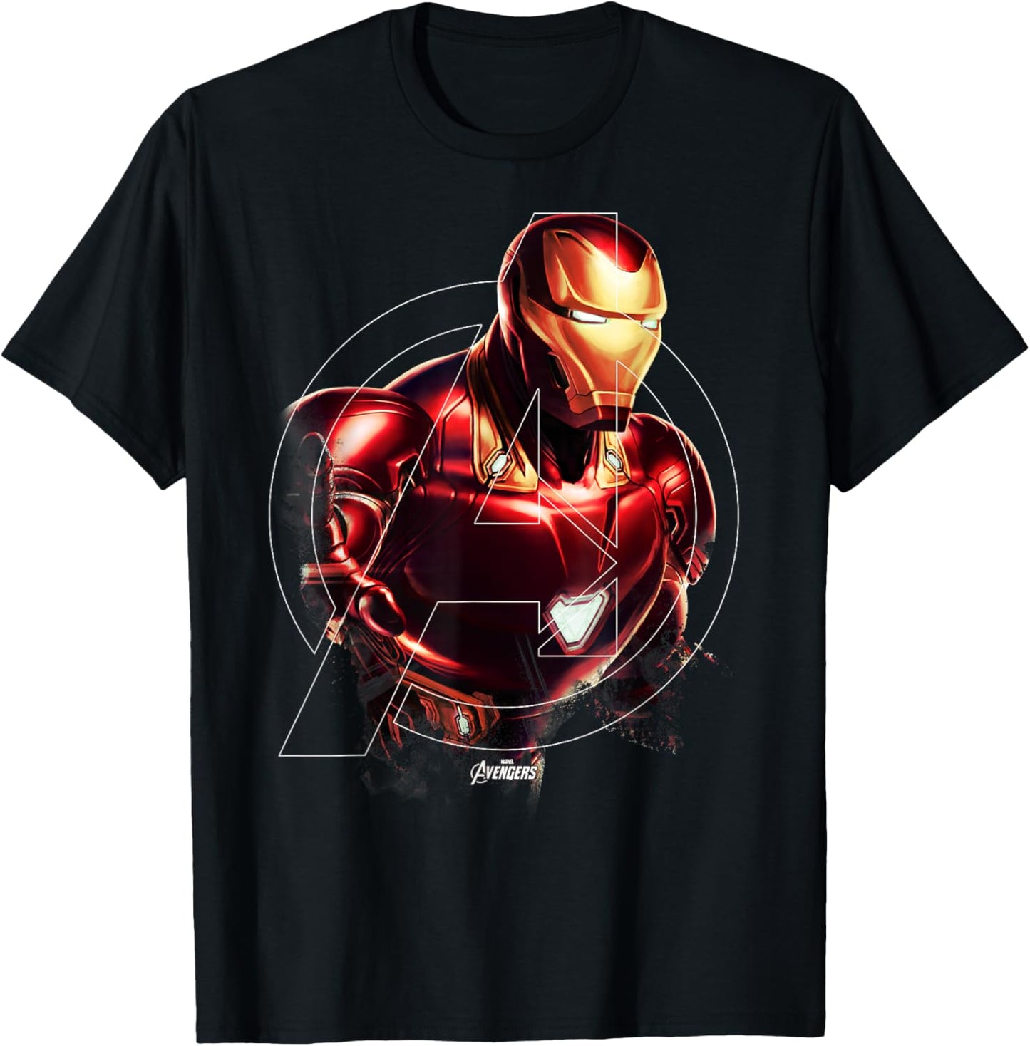 Avengers Endgame Iron Man Portrait Graphic T-Shirt Small