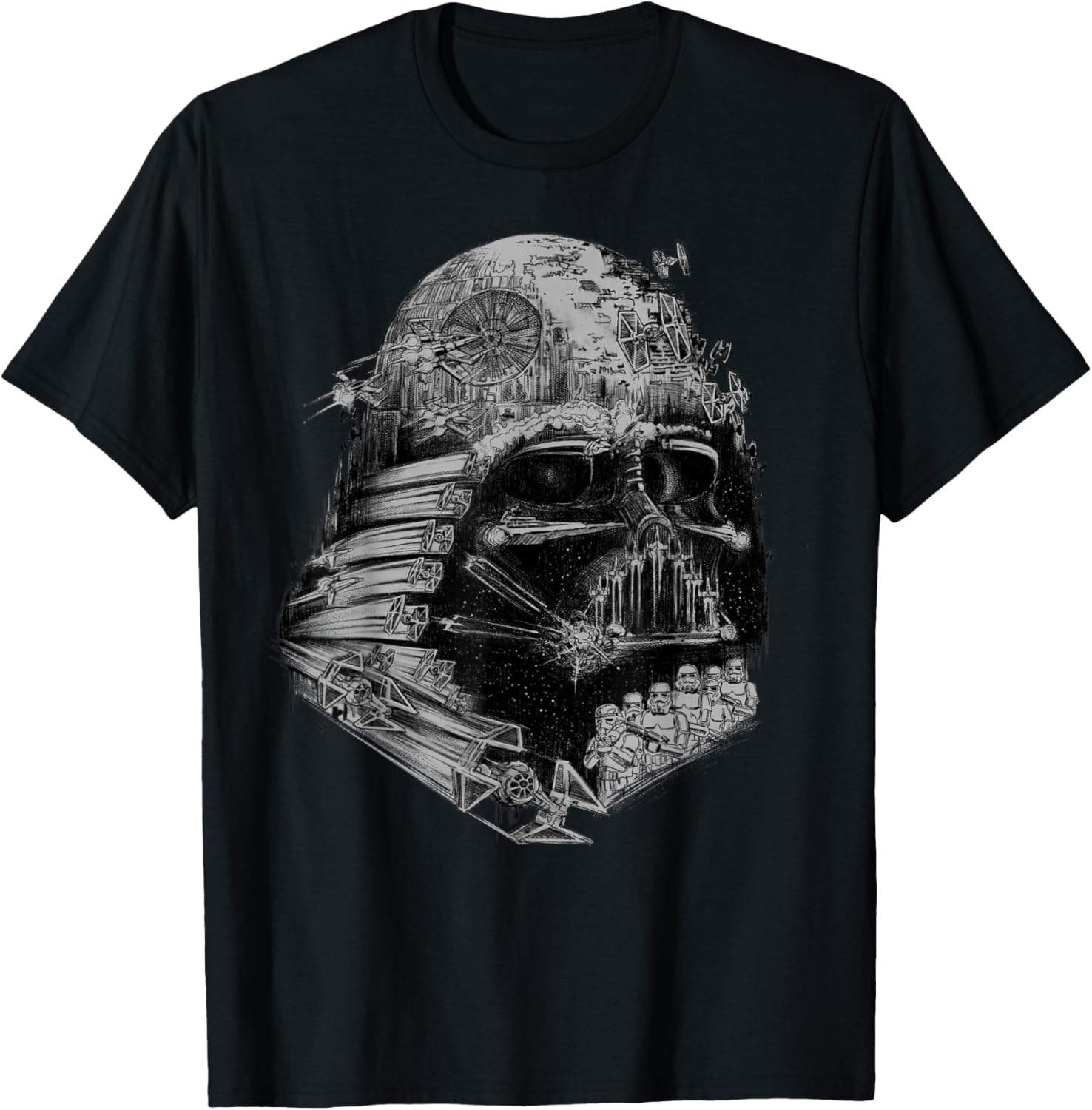 Darth Vader Build The Empire Graphic T-Shirt