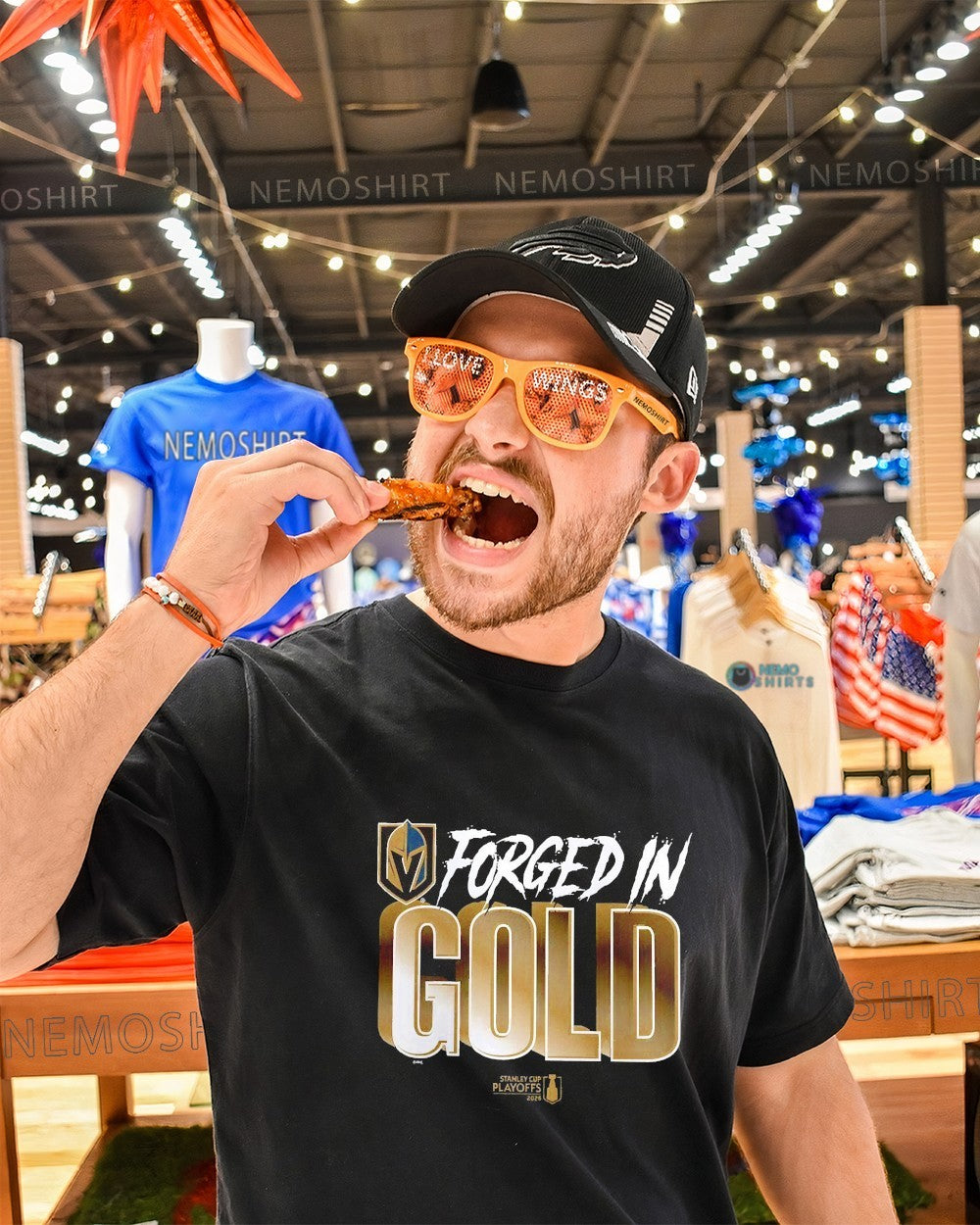 Forged in gold Vegas Golden Knights 2026 Stanley Cup Playoffs shirt