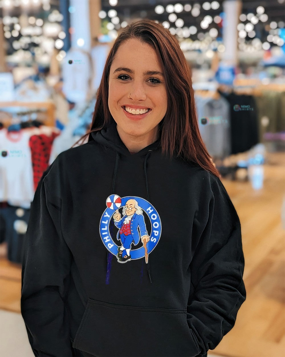 Ben Franklin Philly hoops Philadelphia 76ers shirt