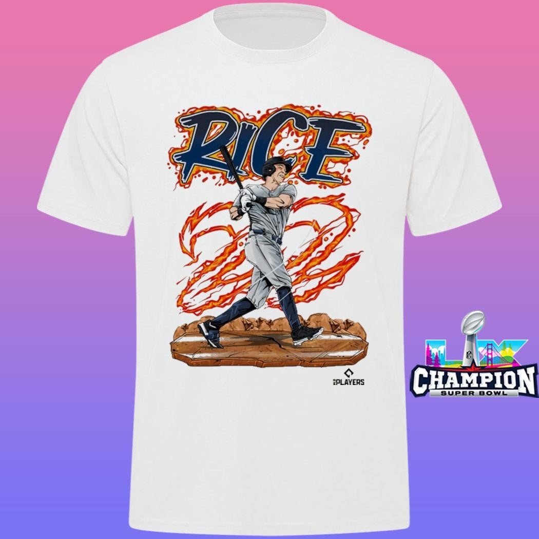 Ben Rice Burning 22 Number Mlb Players Shirt