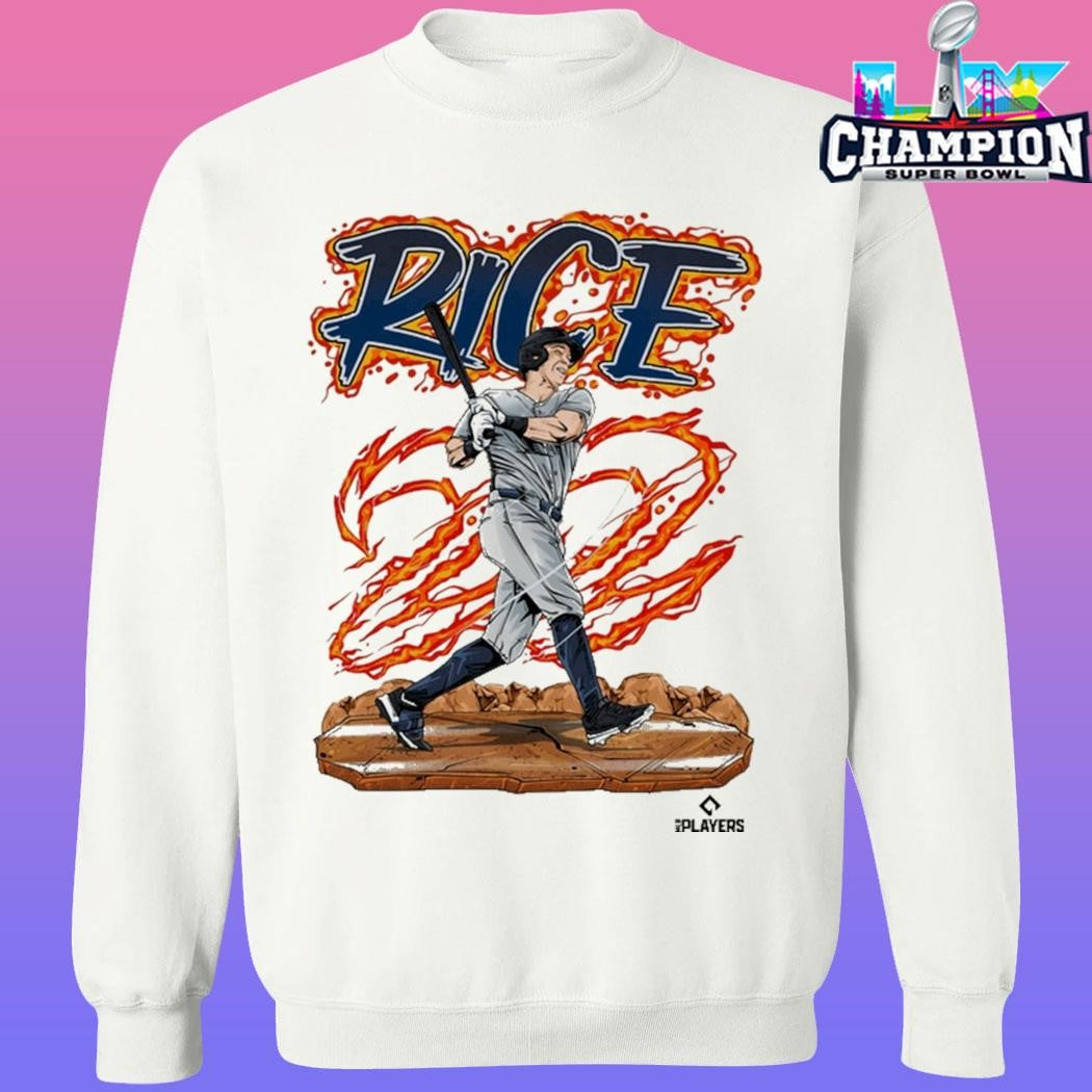 Ben Rice Burning 22 Number Mlb Players Shirt