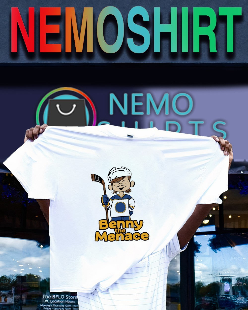 Benny the Menace Buffalo Sabres shirt